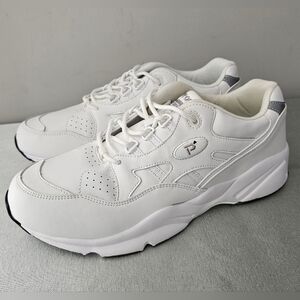 NWOB PROPET Stability Walker Mens White Leather Sneakers